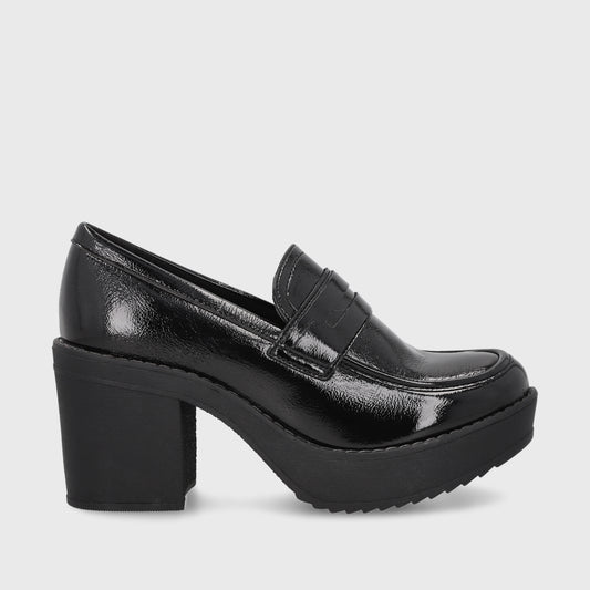 Zapato Negro Charol Mujer 13503