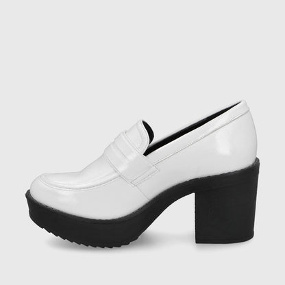 Zapato Blanco Charol Mujer 13503