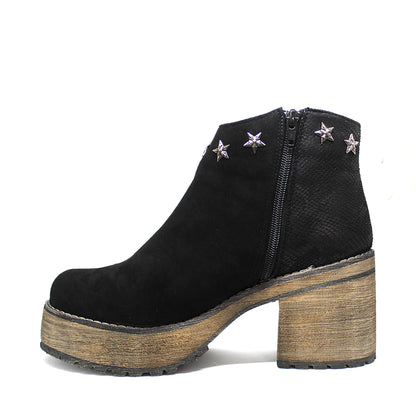 Botin Negro Mujer 15061