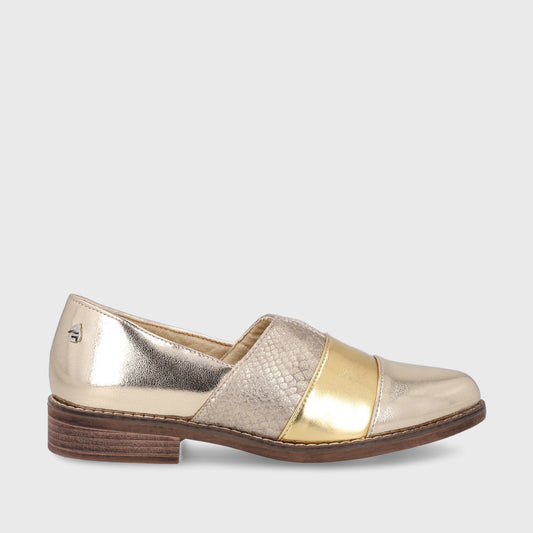 Zapato Dorado Mujer 17562