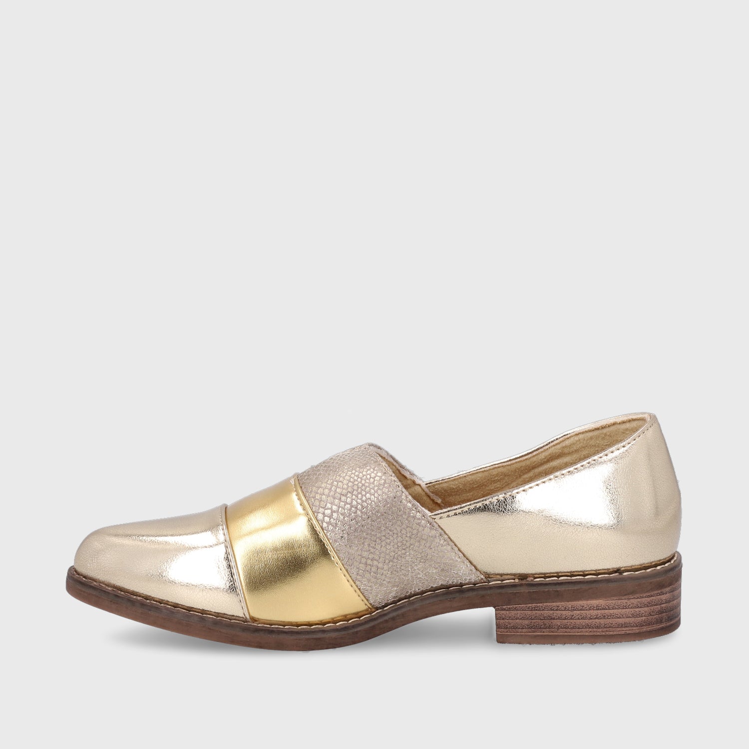 Zapato Dorado Mujer 17562