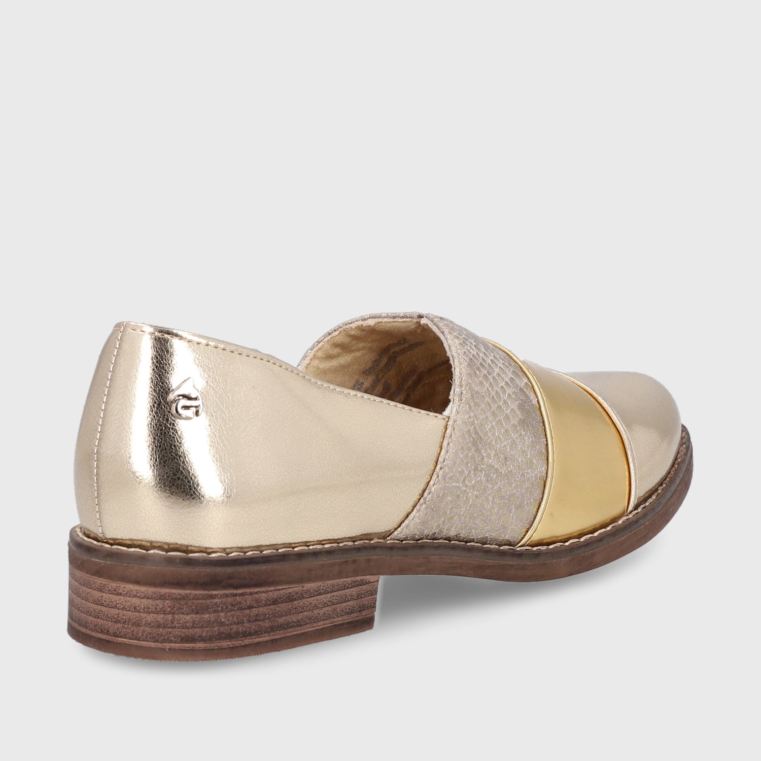 Zapato Dorado Mujer 17562