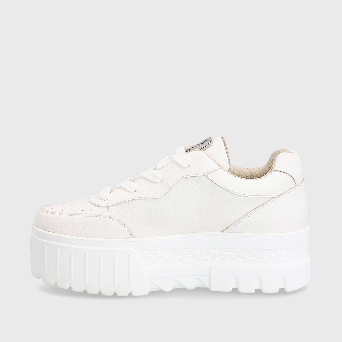 Zapatilla Plataforma Blanca Mujer 23242