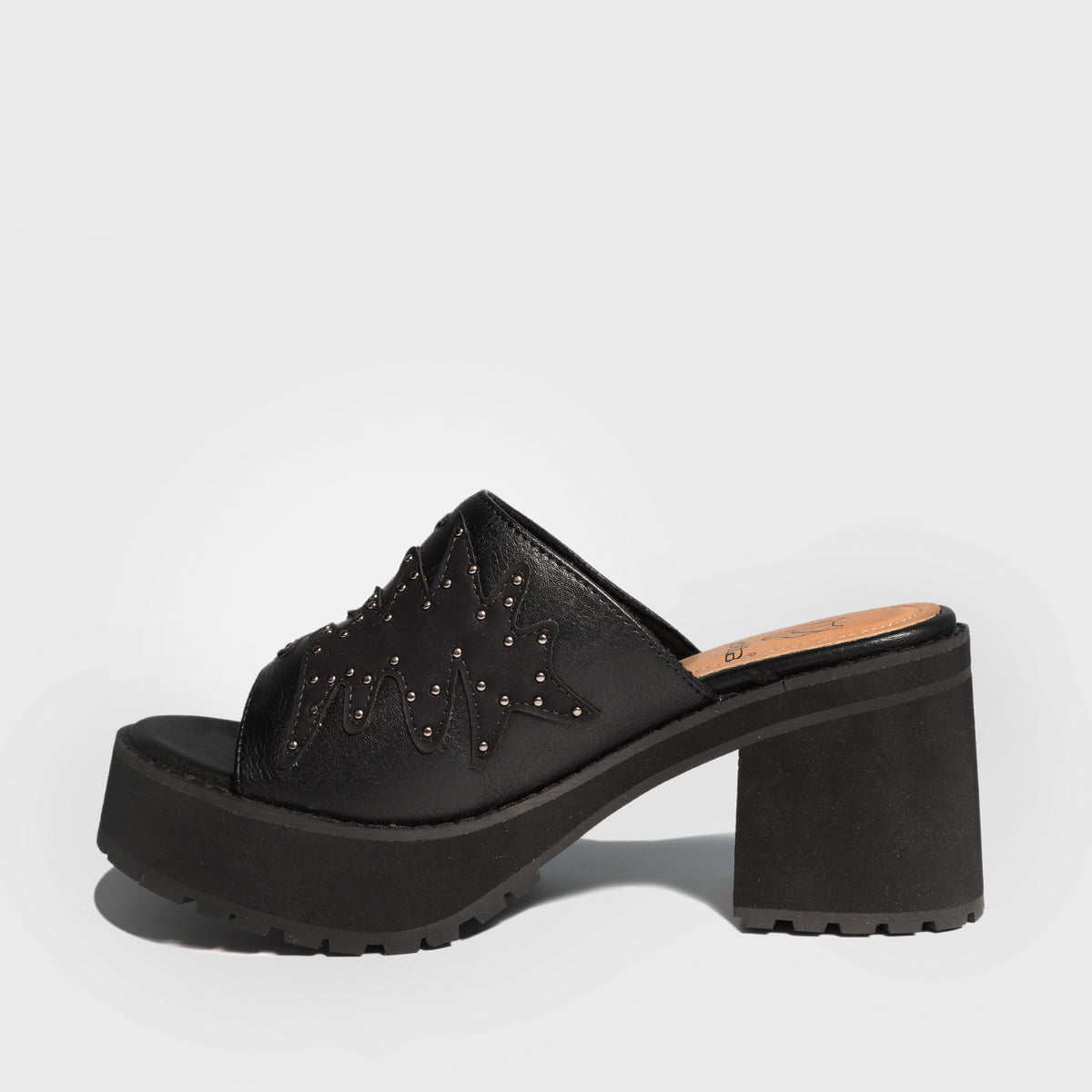 Sandalia Negra Mujer 25793