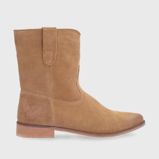 Botín Cuero Beige Mujer 28512