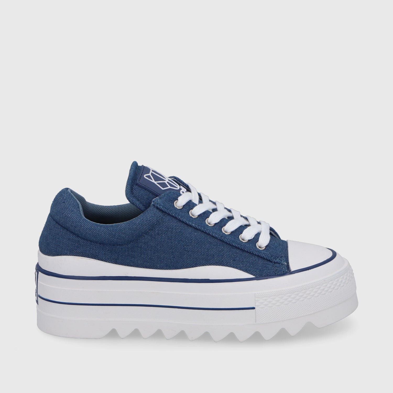 Zapatilla Plataforma Denim Mujer 33740