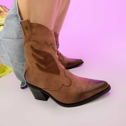 Bota Texana Camel Mujer 33760