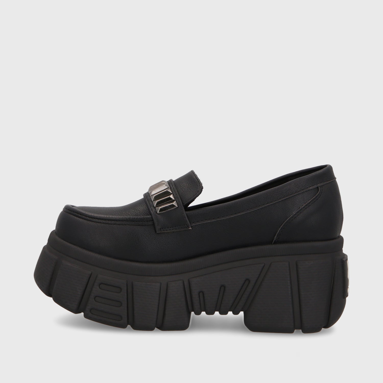 Mocasin Plataforma Negro Mujer 35174