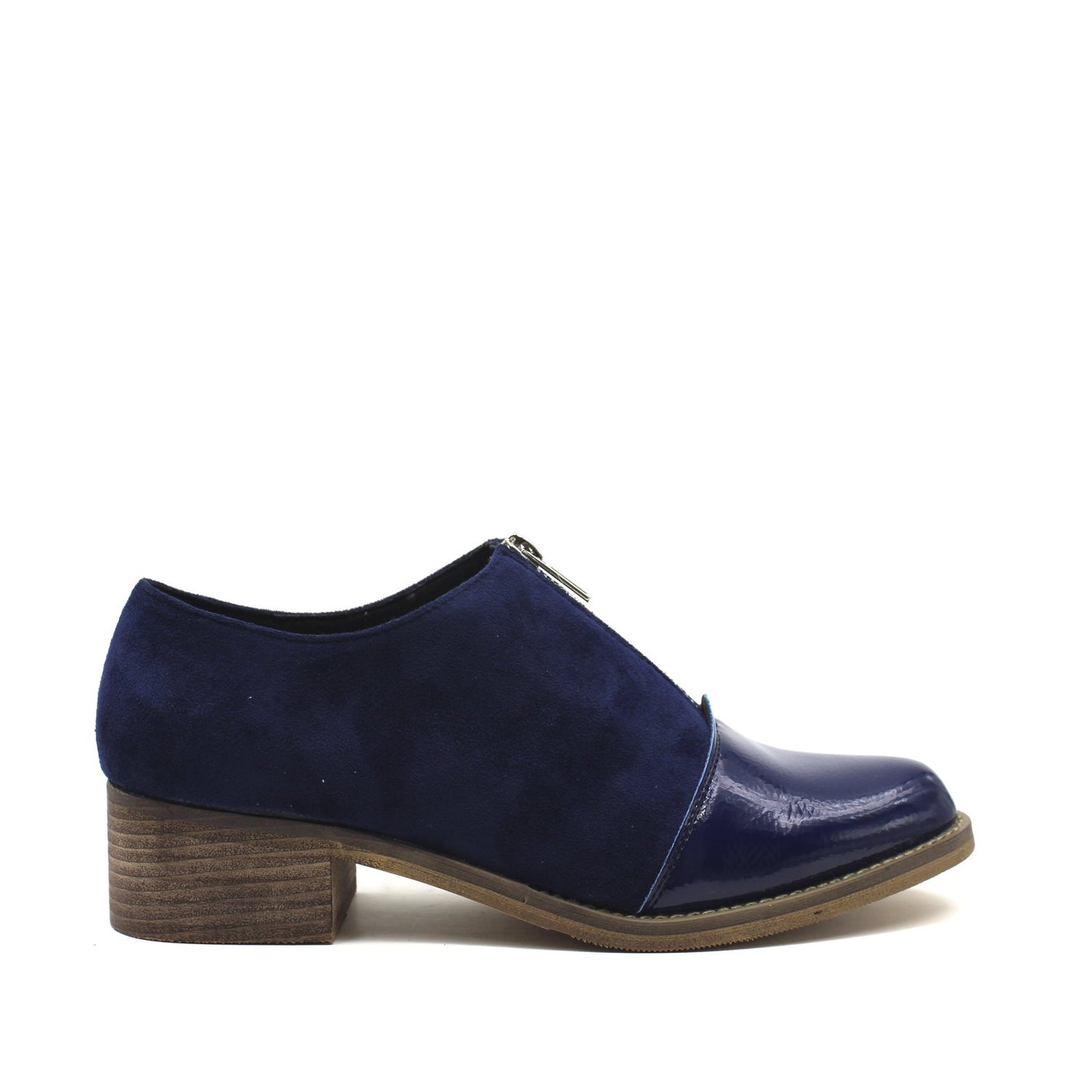 Zapato Charol Azul Mujer 87159