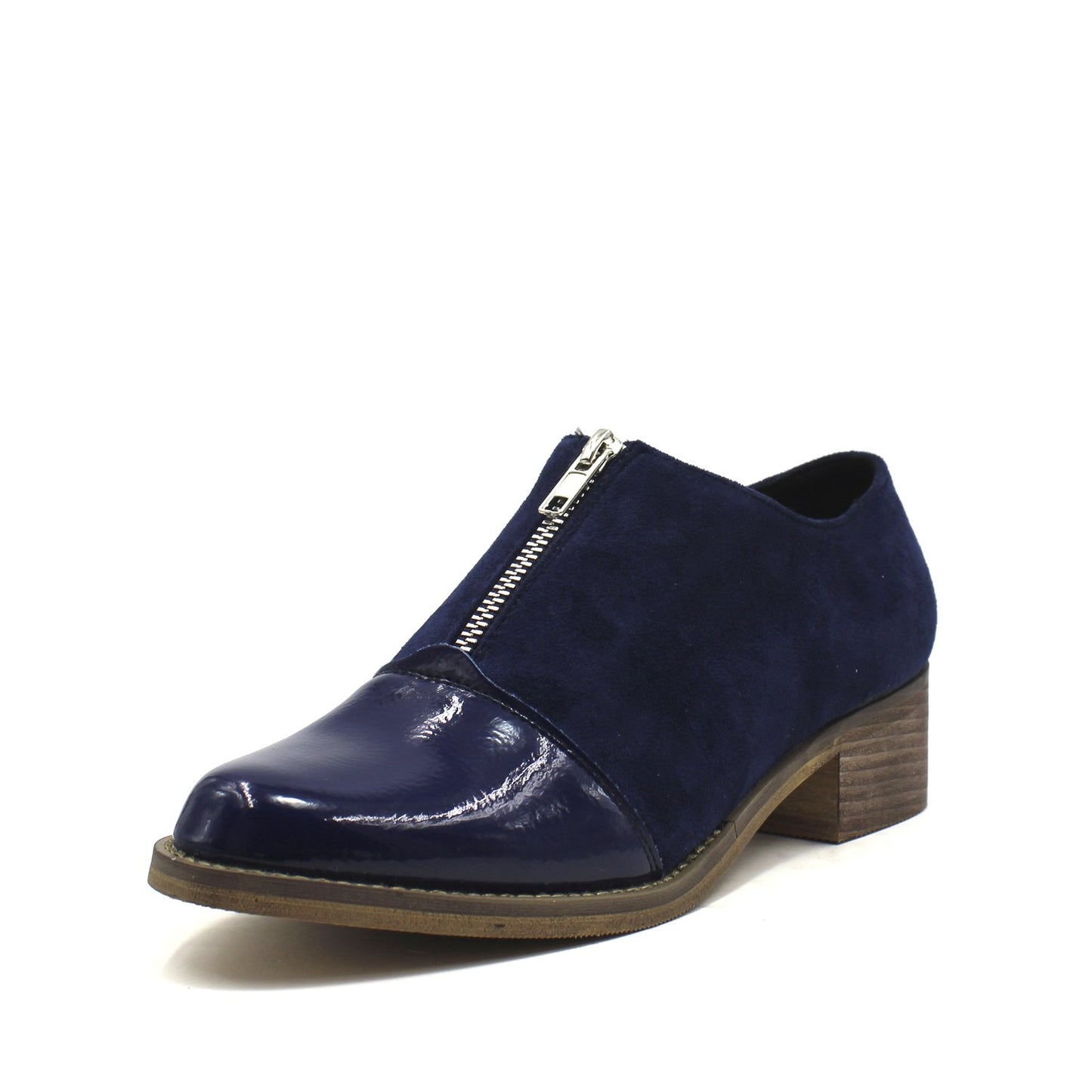 Zapato Charol Azul Mujer 87159